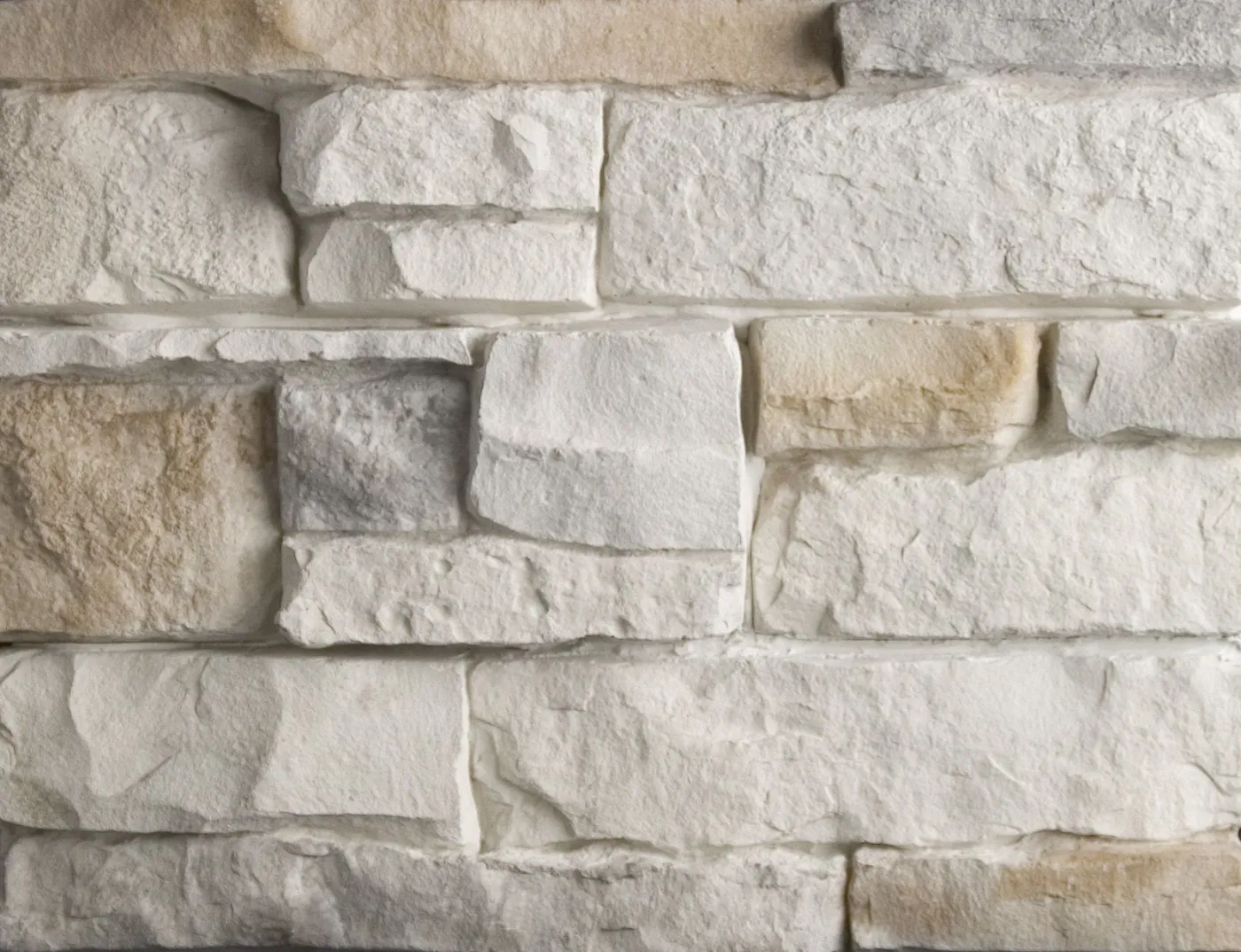 Terracotta genuanceerde Chelsea Stone steenstrips met warme aardetinten
